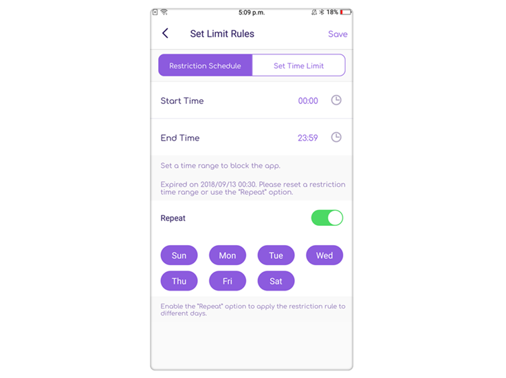 FamiSafe Screen time control