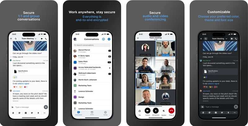 wire secret text message app 