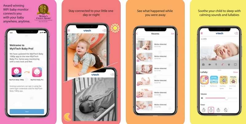 myvtech baby pro app 