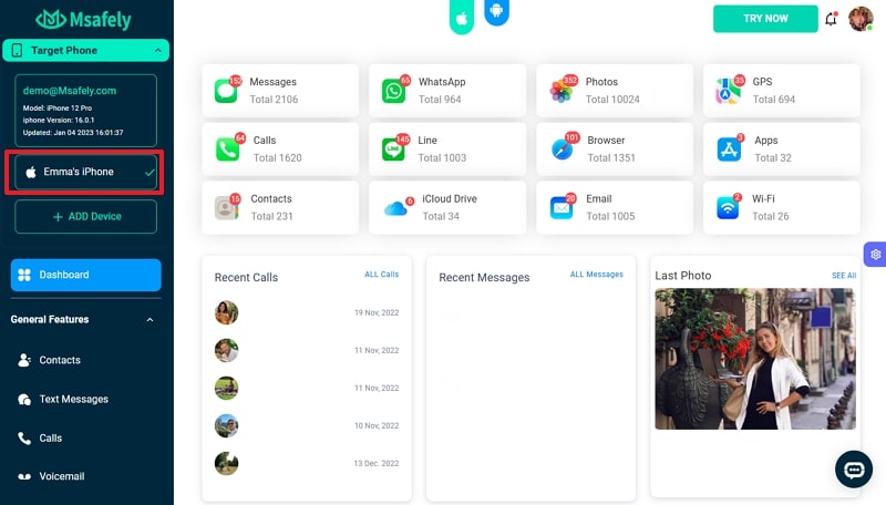 click any feature and continue 